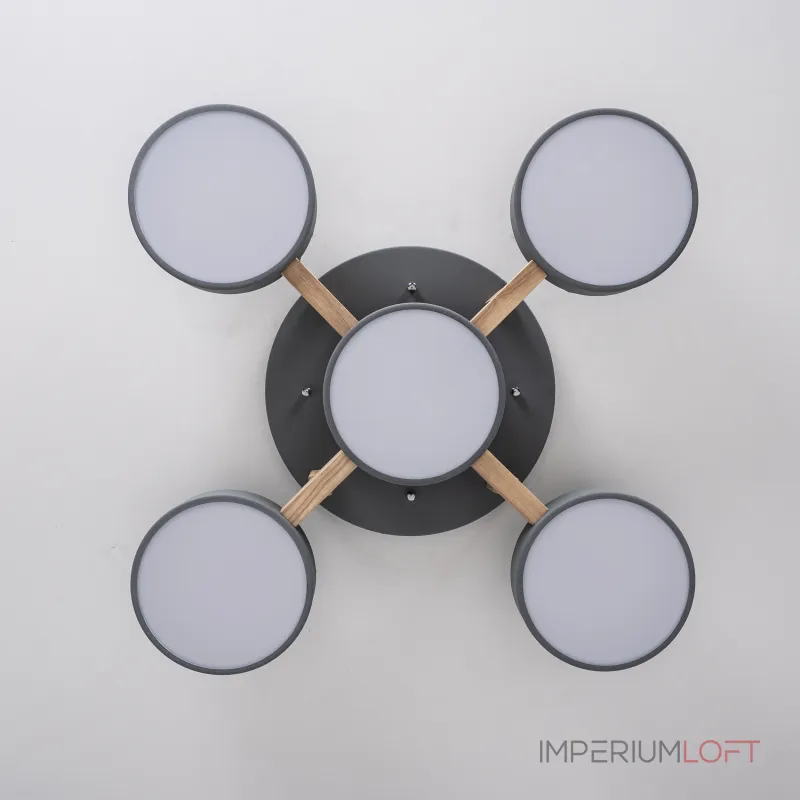 Потолочная люстра JOIST 5 Gray от ImperiumLoft