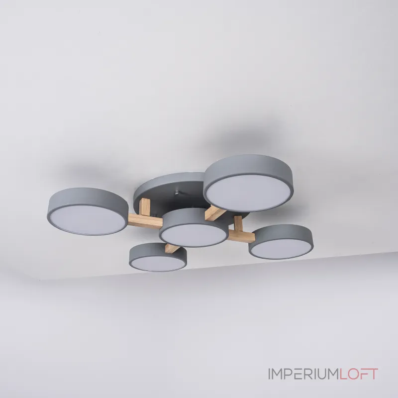 Потолочная люстра JOIST 5 Gray от ImperiumLoft