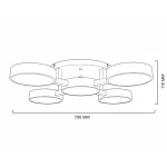 Потолочная люстра JOIST 5 Green от ImperiumLoft