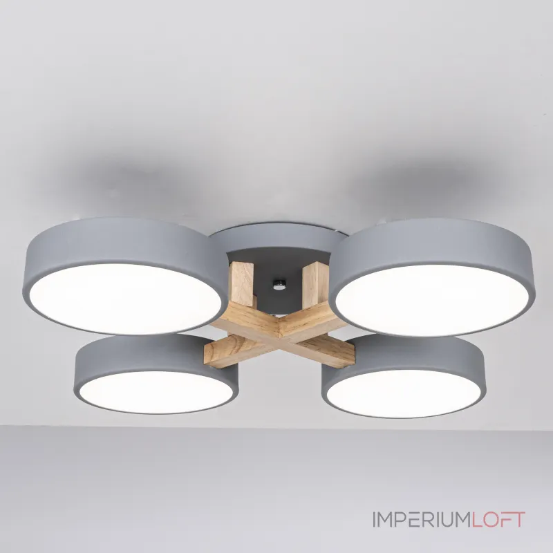 Потолочная люстра JOIST 4 Gray от ImperiumLoft