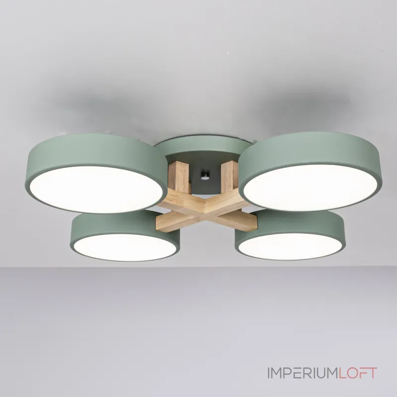 Потолочная люстра JOIST 4 Green от ImperiumLoft