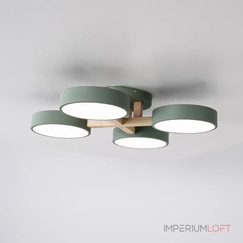 Потолочная люстра JOIST 4 Green от ImperiumLoft