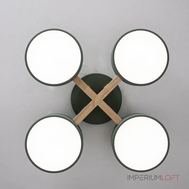Потолочная люстра JOIST 4 Green от ImperiumLoft