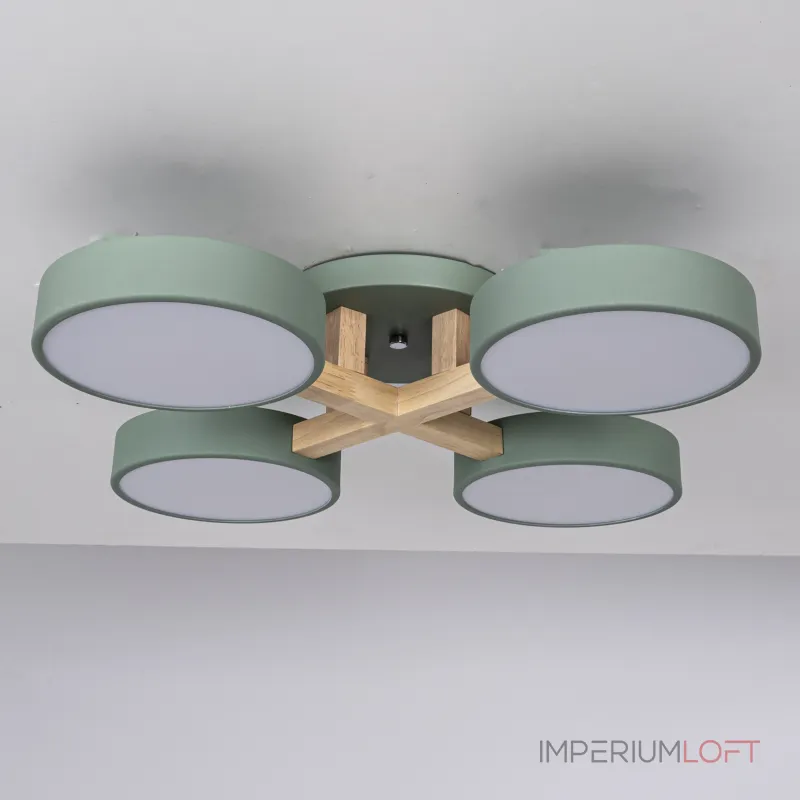 Потолочная люстра JOIST 4 Green от ImperiumLoft