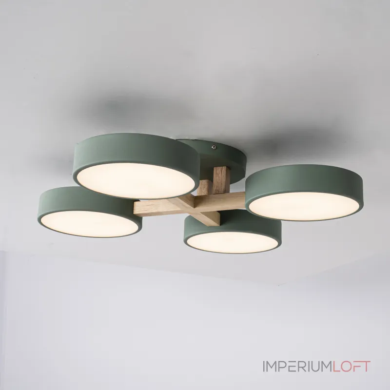 Потолочная люстра JOIST 4 Green от ImperiumLoft