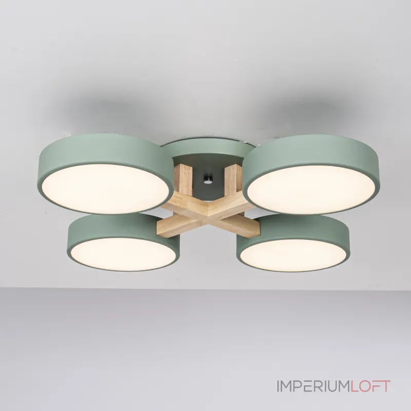Потолочная люстра JOIST 4 Green от ImperiumLoft
