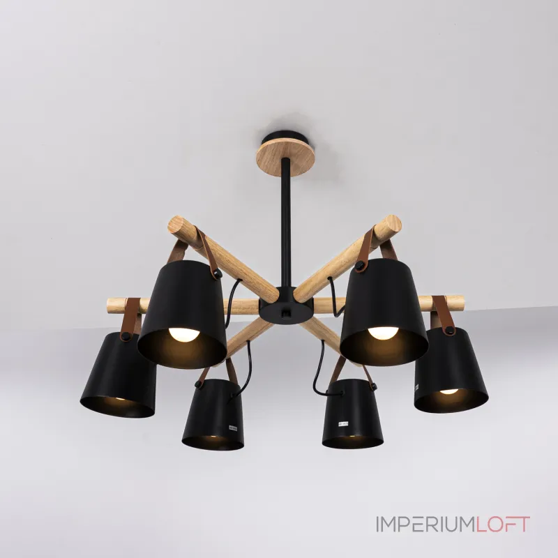 Люстра на штанге NATURA C6 black Люстра на штанге NATURA C6 black