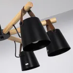 Люстра на штанге NATURA C8 black