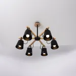 Люстра на штанге NATURA C6 black