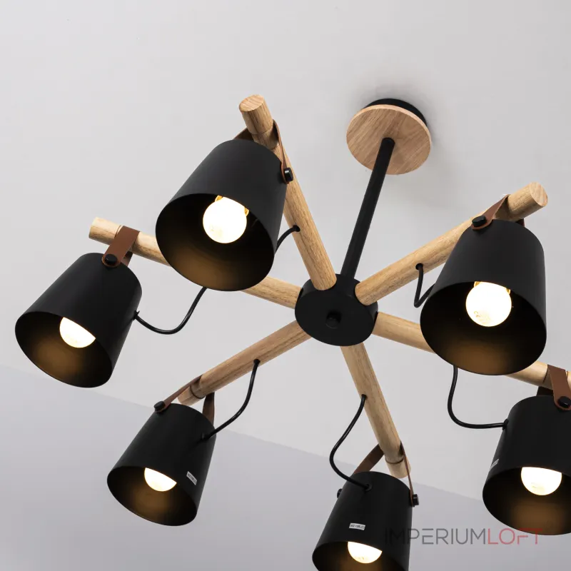 Люстра на штанге NATURA C6 black Люстра на штанге NATURA C6 black