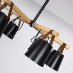 Люстра на штанге NATURA C6 black