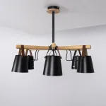 Люстра на штанге NATURA C6 black