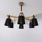 Люстра на штанге NATURA C6 black