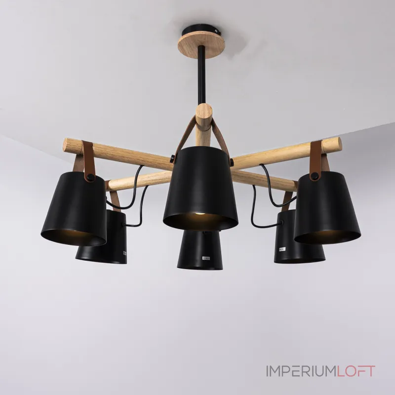 Люстра на штанге NATURA C6 black Люстра на штанге NATURA C6 black