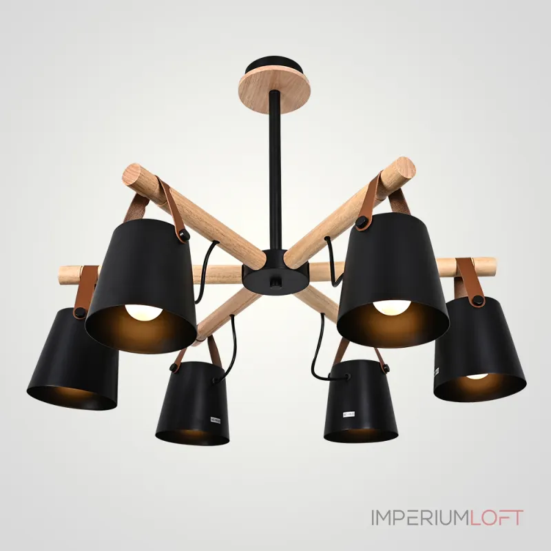 Люстра на штанге NATURA C6 black Люстра на штанге NATURA C6 black