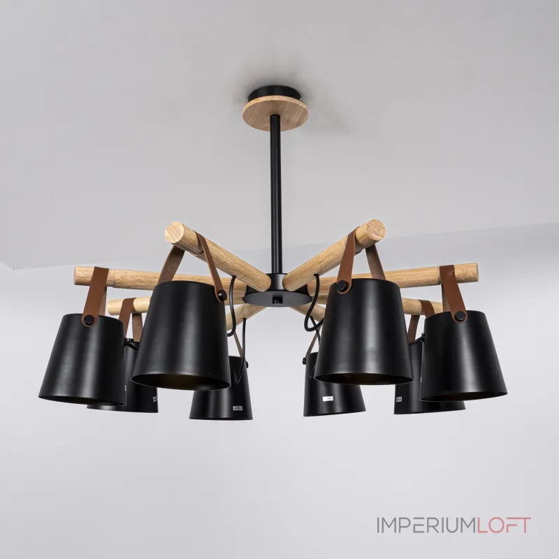 Люстра на штанге NATURA C8 black