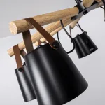 Люстра на штанге NATURA C8 black