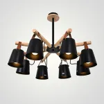 Люстра на штанге NATURA C8 black