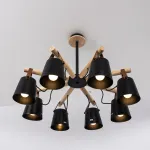 Люстра на штанге NATURA C8 black