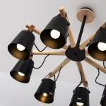 Люстра на штанге NATURA C8 black