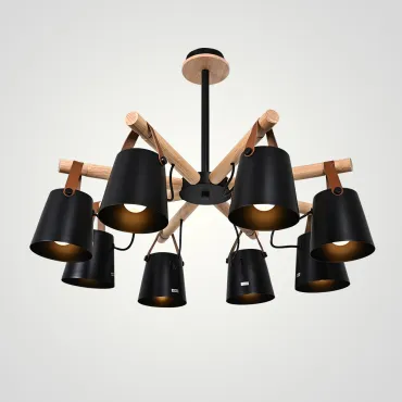 Люстра на штанге NATURA C8 black Люстра на штанге NATURA C8 black