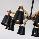 Люстра на штанге NATURA C8 black