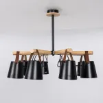 Люстра на штанге NATURA C8 black