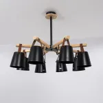 Люстра на штанге NATURA C8 black