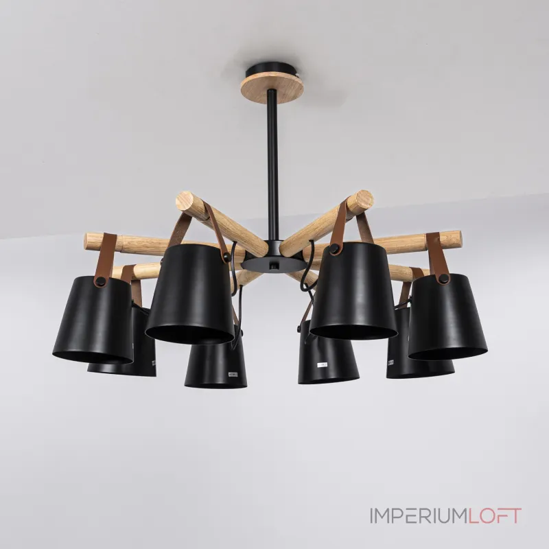 Люстра на штанге NATURA C8 black