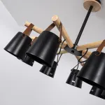 Люстра на штанге NATURA C8 black