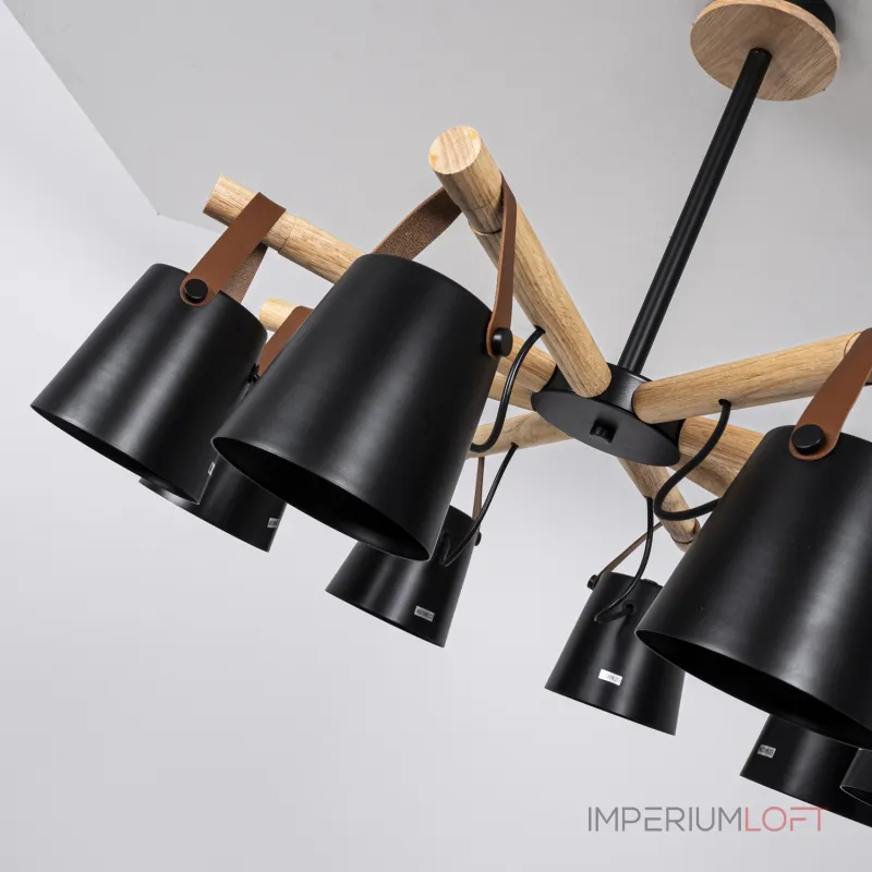 Люстра на штанге NATURA C8 black