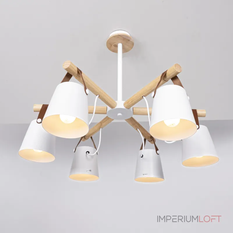 Люстра на штанге NATURA C6 white Люстра на штанге NATURA C6 white