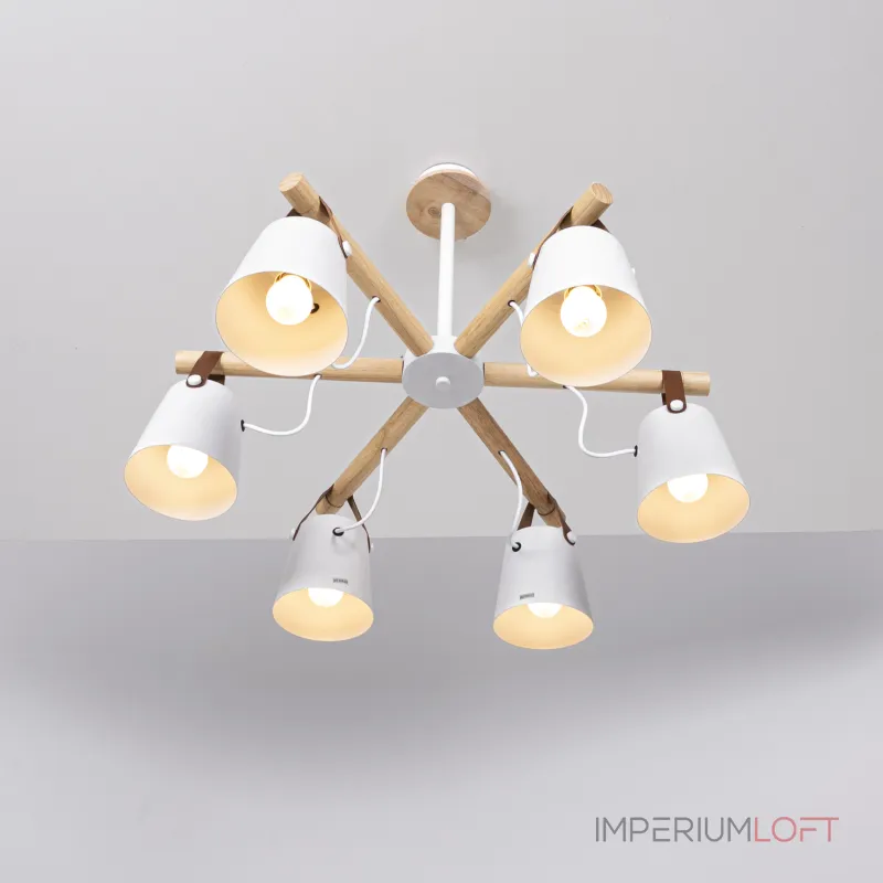 Люстра на штанге NATURA C6 white Люстра на штанге NATURA C6 white