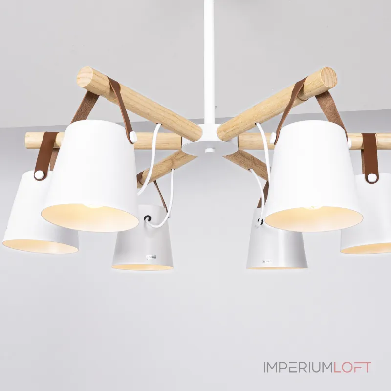 Люстра на штанге NATURA C6 white Люстра на штанге NATURA C6 white