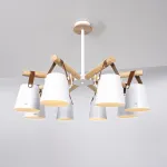 Люстра на штанге NATURA C8 white