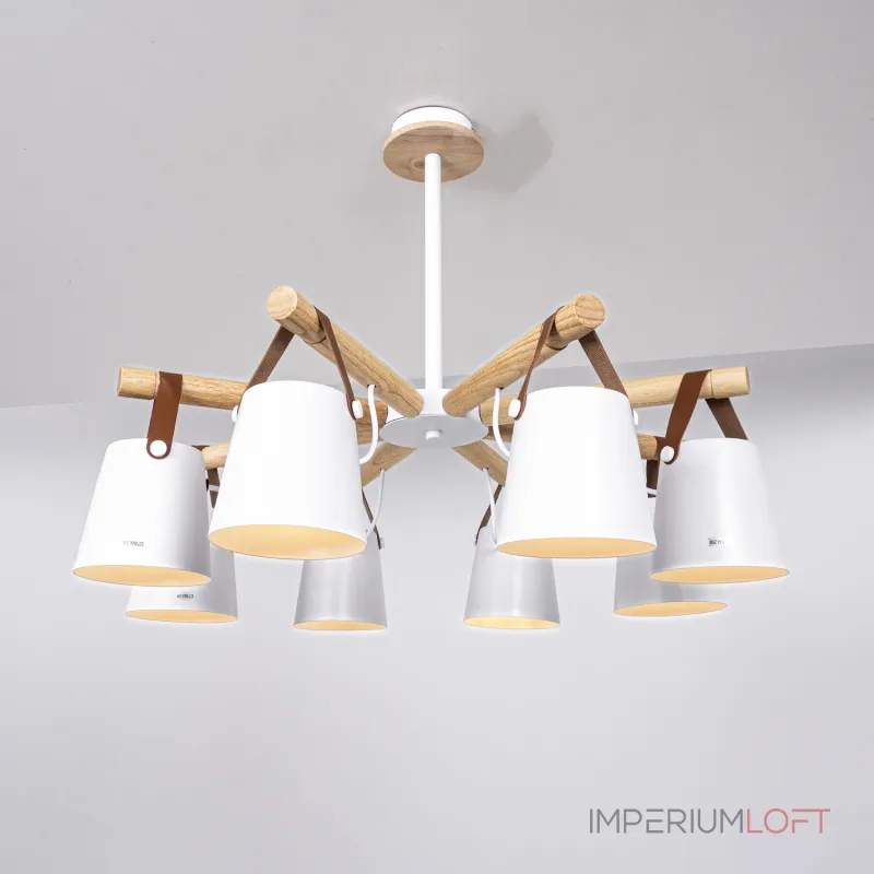 Люстра на штанге NATURA C8 white Люстра на штанге NATURA C8 white