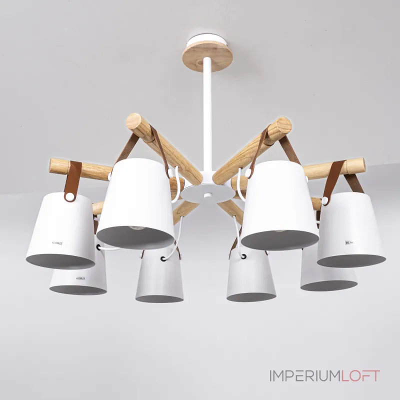 Люстра на штанге NATURA C8 white Люстра на штанге NATURA C8 white