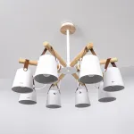 Люстра на штанге NATURA C8 white