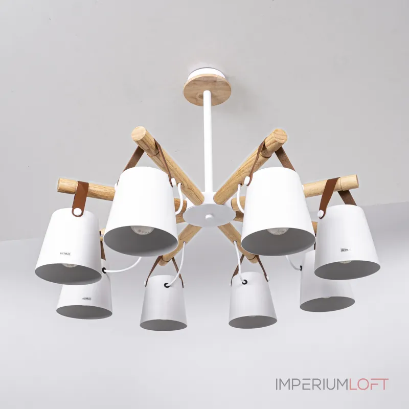 Люстра на штанге NATURA C8 white Люстра на штанге NATURA C8 white