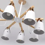 Люстра на штанге NATURA C8 white