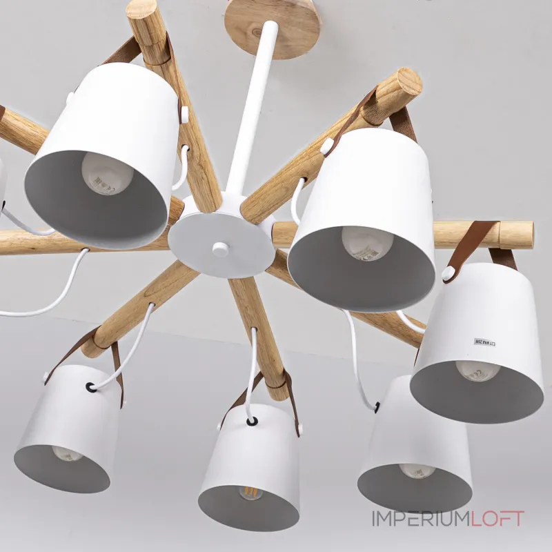 Люстра на штанге NATURA C8 white Люстра на штанге NATURA C8 white