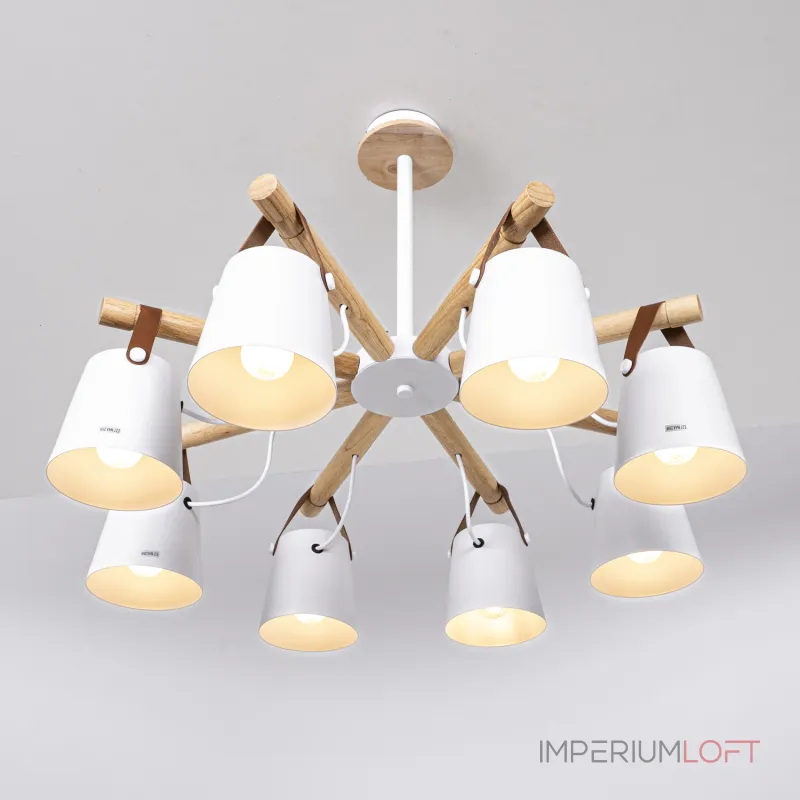 Люстра на штанге NATURA C8 white Люстра на штанге NATURA C8 white