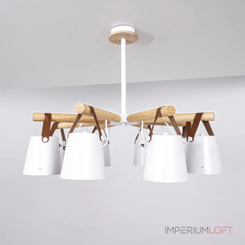 Люстра на штанге NATURA C8 white Люстра на штанге NATURA C8 white