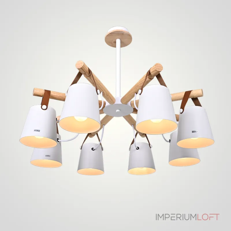 Люстра на штанге NATURA C8 white Люстра на штанге NATURA C8 white