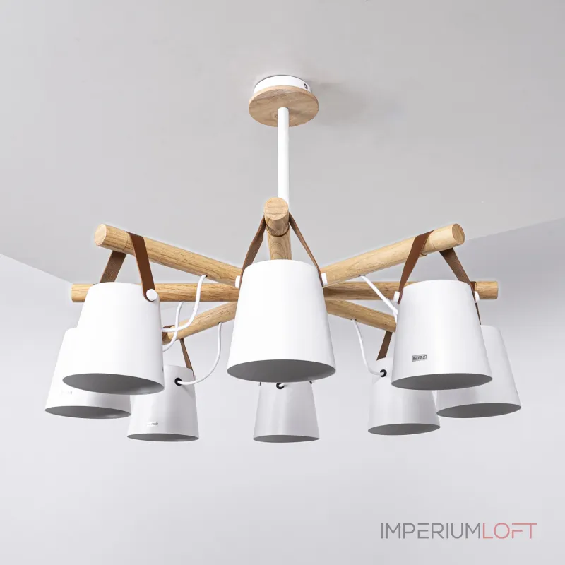 Люстра на штанге NATURA C8 white Люстра на штанге NATURA C8 white