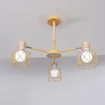 Потолочная люстра CORF B3 Yellow 3 lamps от ImperiumLoft