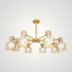 Потолочная люстра CORF B3 Yellow 8 lamps от ImperiumLoft