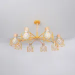 Потолочная люстра CORF B3 Yellow 8 lamps от ImperiumLoft