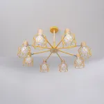 Потолочная люстра CORF B3 Yellow 8 lamps от ImperiumLoft