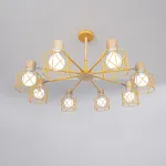 Потолочная люстра CORF B3 Yellow 8 lamps от ImperiumLoft